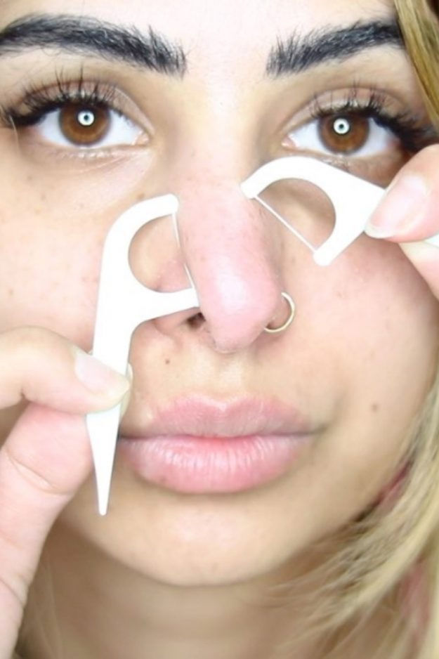 One beauty blogger has been using dental floss to push out blackheads