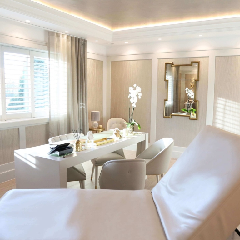 The treatment cabinet at Dr Nyla Raja Medispa clinic in Cheshire