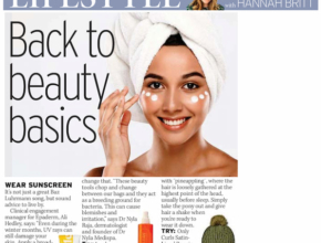 Daily Mirror magazine article featuring Dr Nyla