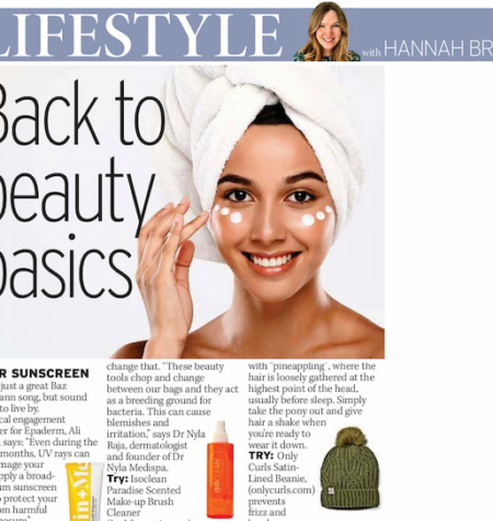 Daily Mirror magazine article featuring Dr Nyla