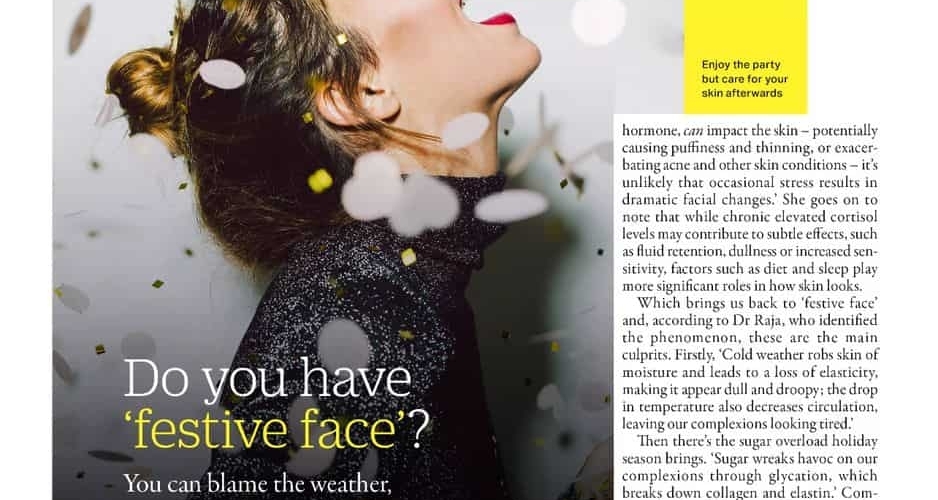 Grazia magazine print article featuring Dr Nyla