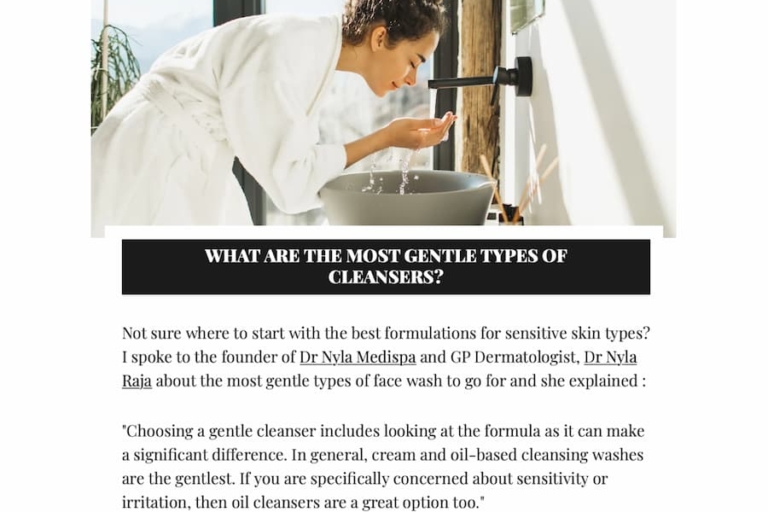 Maire Claire magazine article featuring Dr Nyla