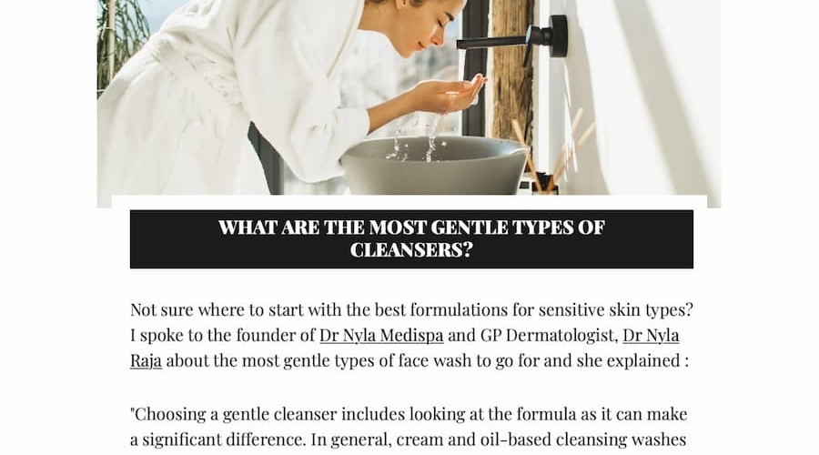 Maire Claire magazine article featuring Dr Nyla