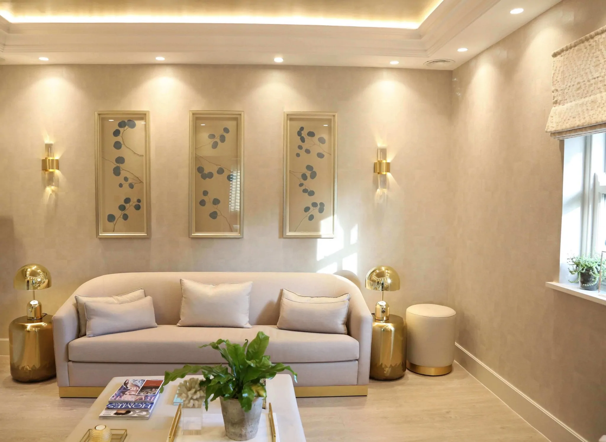 The reception room at Dr Nyla Raja Medispa clinic